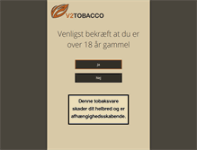 Tablet Screenshot of dk.v2tobacco.com